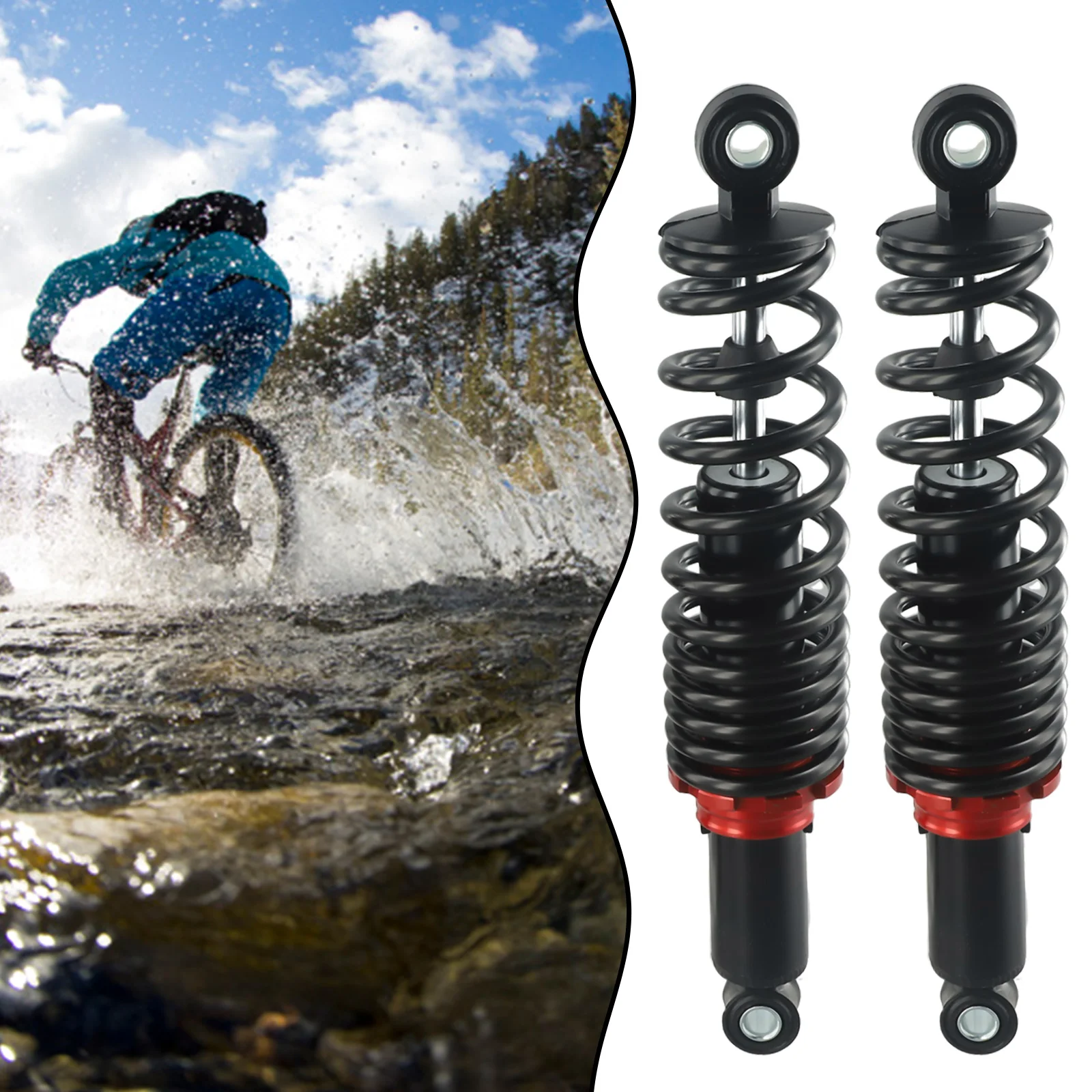 Shock Absorber Rear Shock 25Cm 29CM Absorber Adjustable Ebike Hydraulic Good Comfort For Ebike MTB Soft Hard Moderate