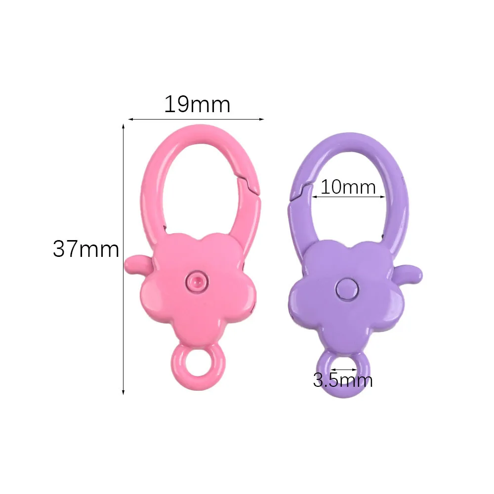 5pcs โลหะผสมหลากสีกุ้งก้ามกราม Clasp DIY โทรศัพท์มือถือ CHAIN Key CHAIN เครื่องประดับทําวัสดุ DIY อุปกรณ์เสริม Lobster Clasp