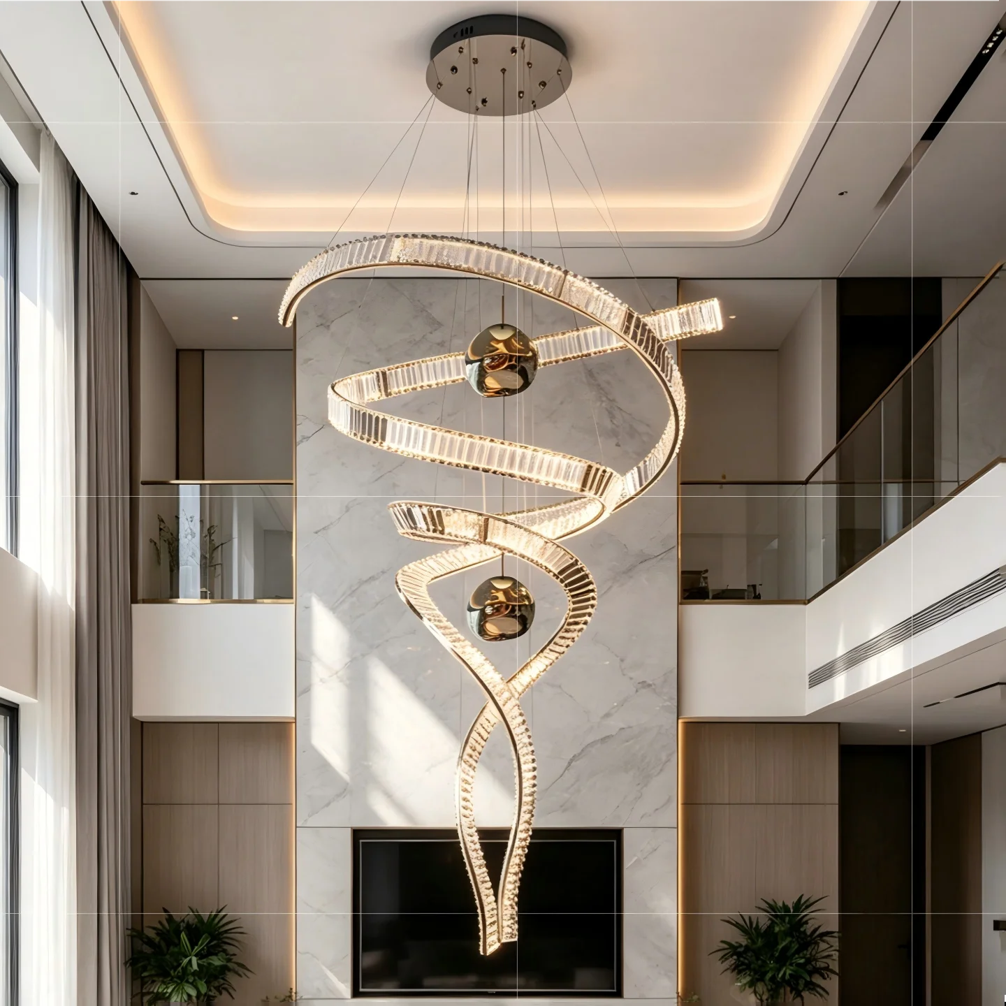 

Nordic Home Decoration Stair Chandelier LED Pendant Lights Modern Ceiling Light Indoor Lighting Fixtures For Living Room Bedroom