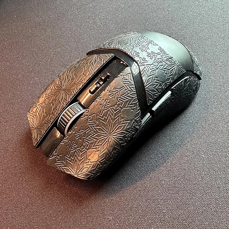 1 Set Ultraglide Muis Anti Slip Sticker Voor Razer Cobra Pro Muizen Antislip Anti Zweettape Sneeuwvlok Textuur