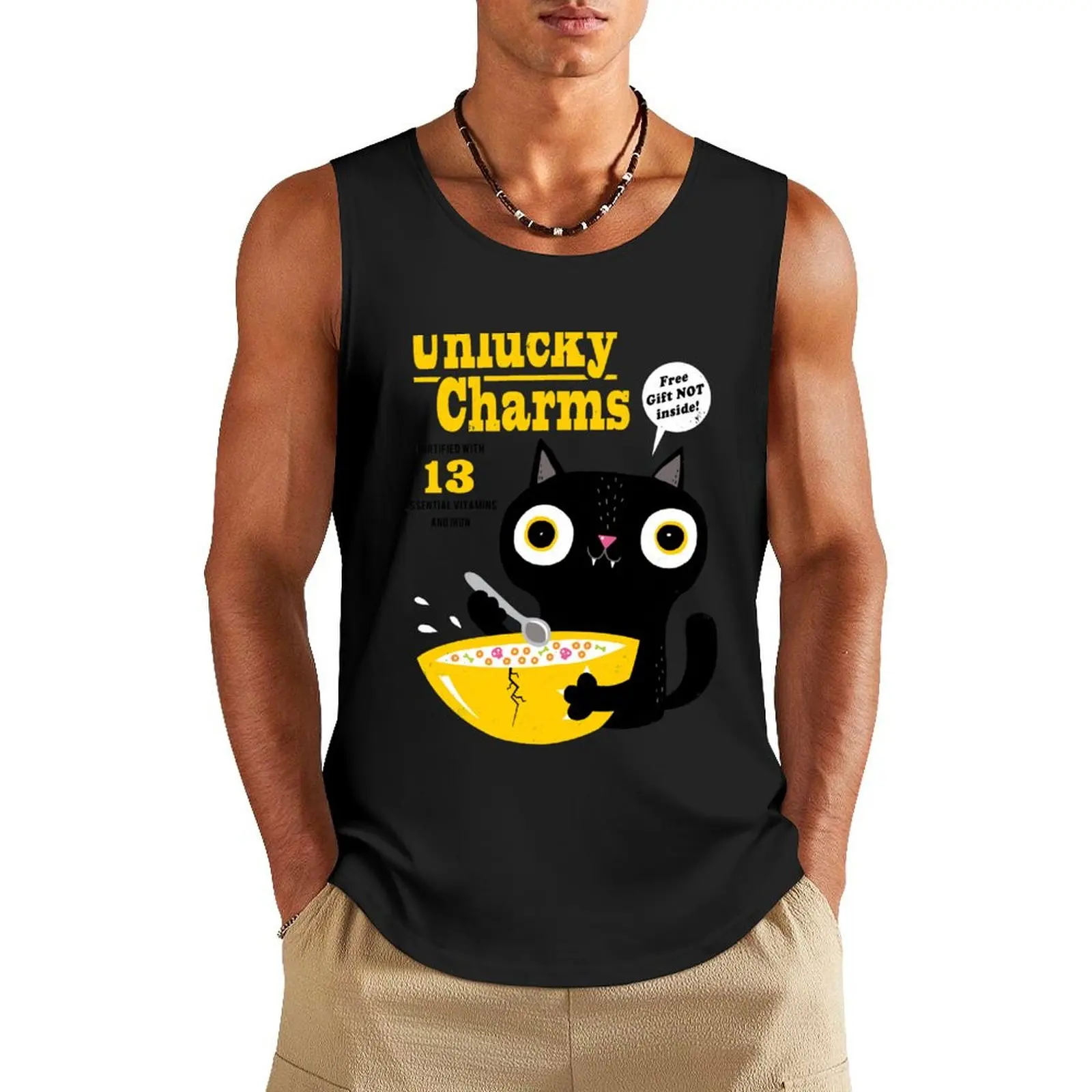 Unlucky Charms Tank Top Men's vest Gym T-shirts for men