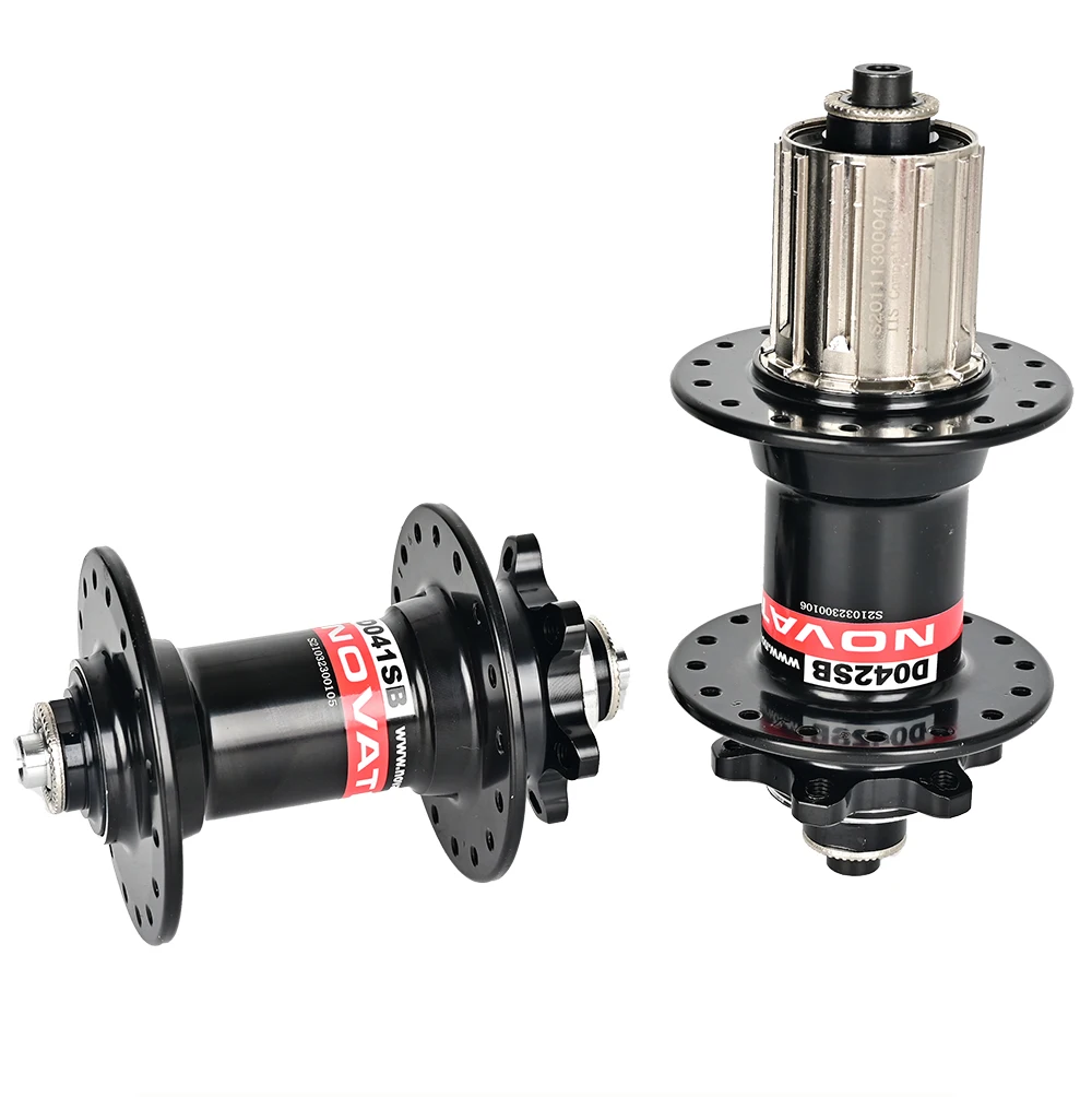 NOVATEC MTB-Naben D041SB D042SB 28/32/36H | Vorne und hinten HG Edelstahl Freilauf 8–12 Gänge | Mountainbike Nabenset – Detail 11