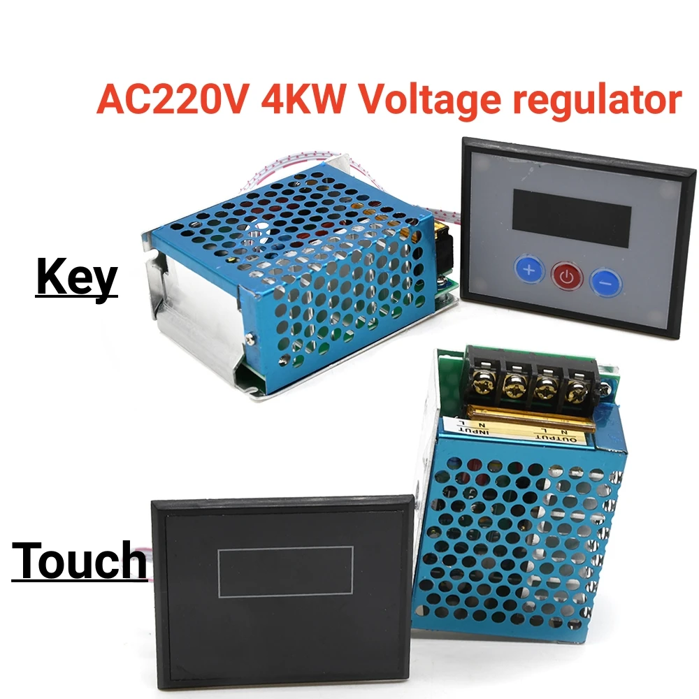 

СВЕТОДИОДНЫЙ цифровой дисплей переменного тока 220 В 4000 Вт, тиристорный регулятор напряжения, кнопка переключения/сенсорная панель, ИК-пульт дистанционного управления для электронного гриля