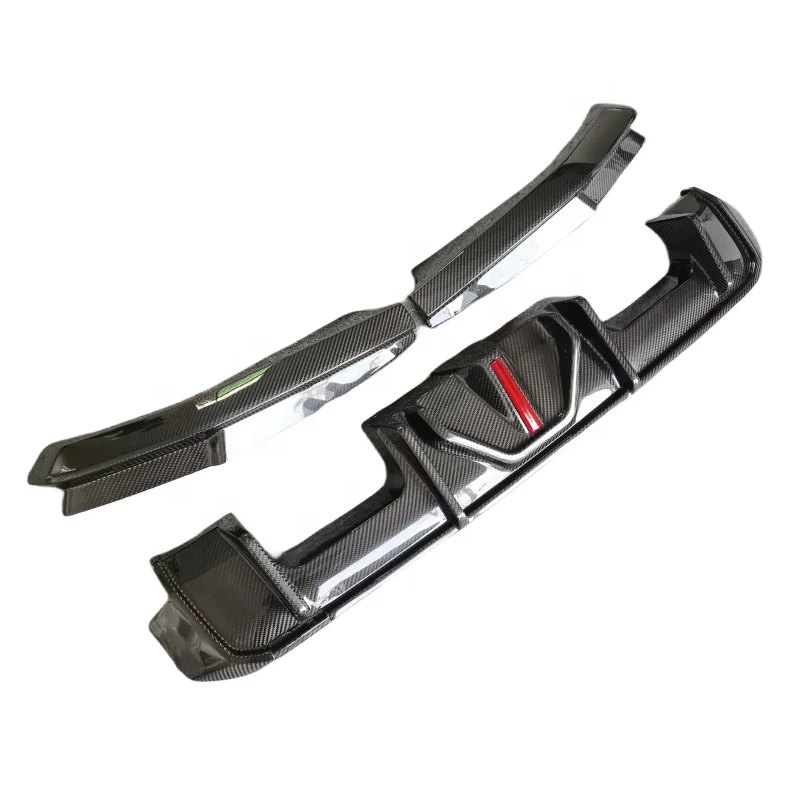 طراز BC لـ BMWS G80 M3 G82 M4 شفة ممتصة للصدمات خلفية من ألياف الكربون الجافة