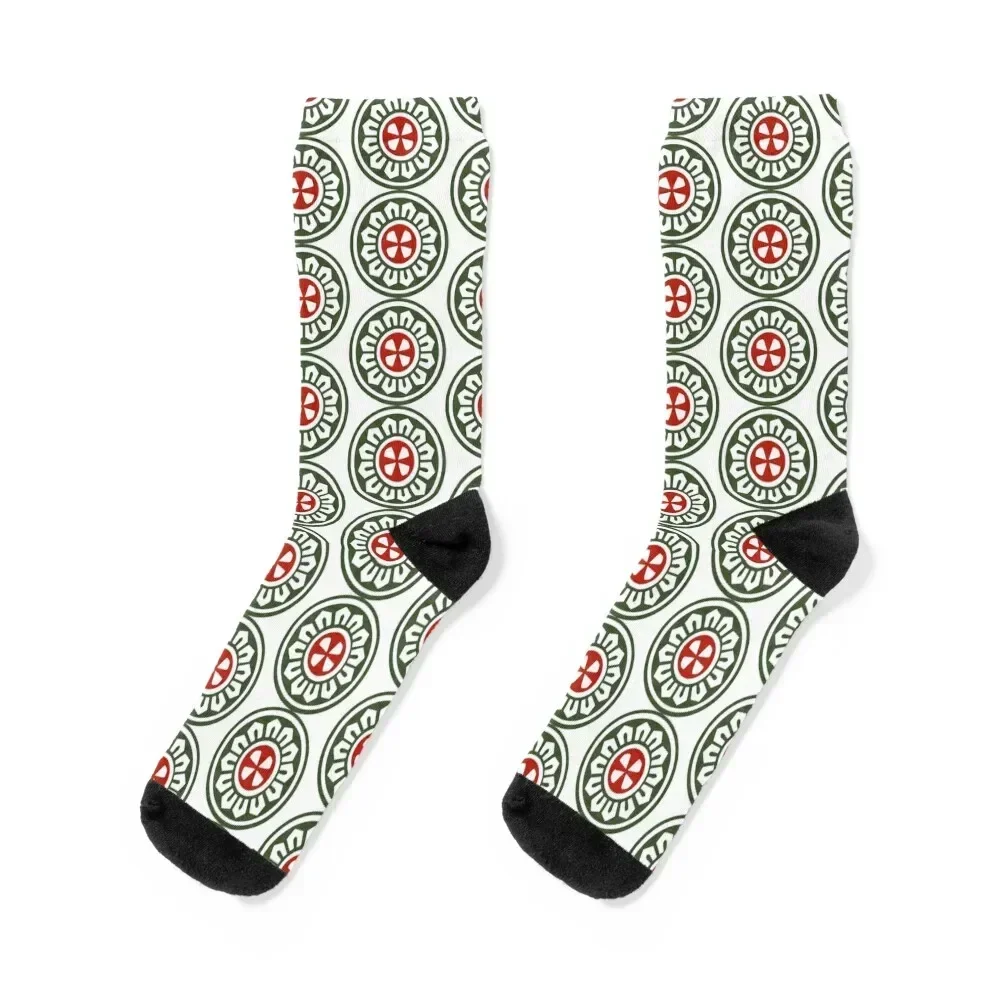 Mahjong Tile One Dot yat tong Socks FASHION Stockings compression japanese fashion football Men Socks Luxury Brand Women's