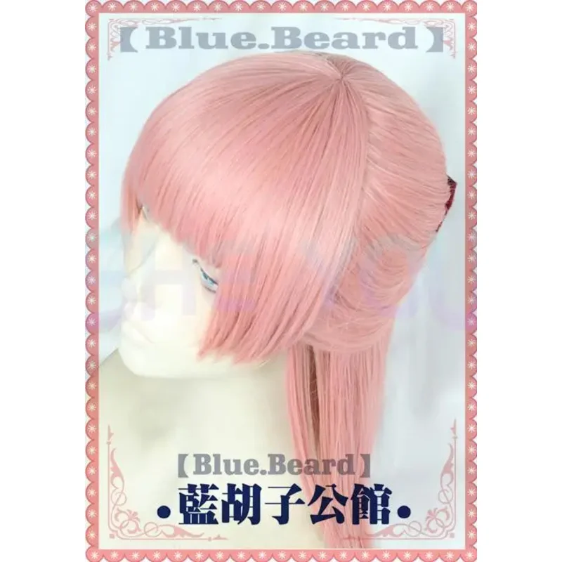 Wotaku ni Koi wa muzukashii otaku Momose Narumi 70cm long orange pink cosplay hair wig bow hairpin