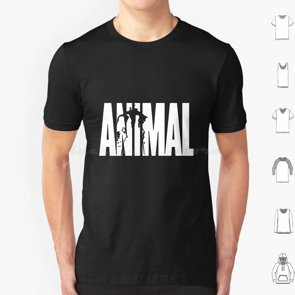 Animal Gym Text T Shirt Cotton Men Women DIY Print Gym Fitness Work Hard Hashtag Bodybuilding Zyzz Gym Memes Beast Weight
