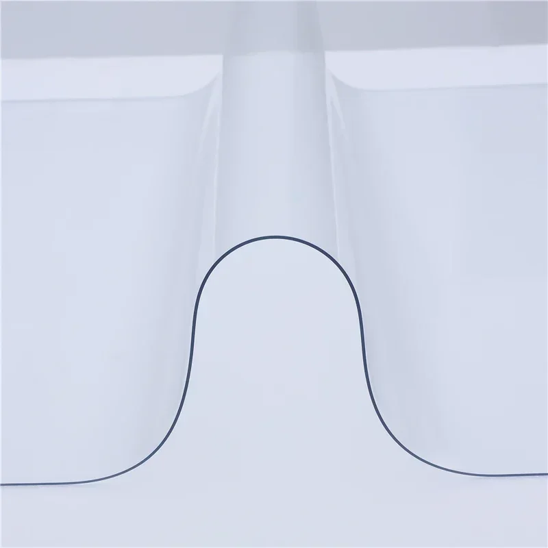 Clear PVC Table Cover Protector, Rectangular Plastic Desk Pad Mat, Waterproof Vinyl Table Top Protector for Writing Desk