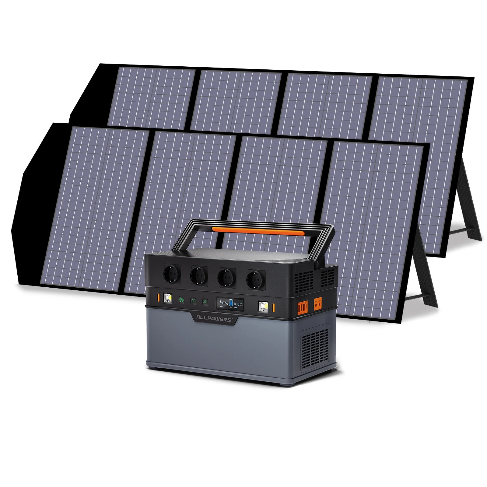 ALLPOWERS 1500W Power Station with Solar Panel Included, 1092Wh Solar Generator with Portable Solar Panel 18V 140W for Camping