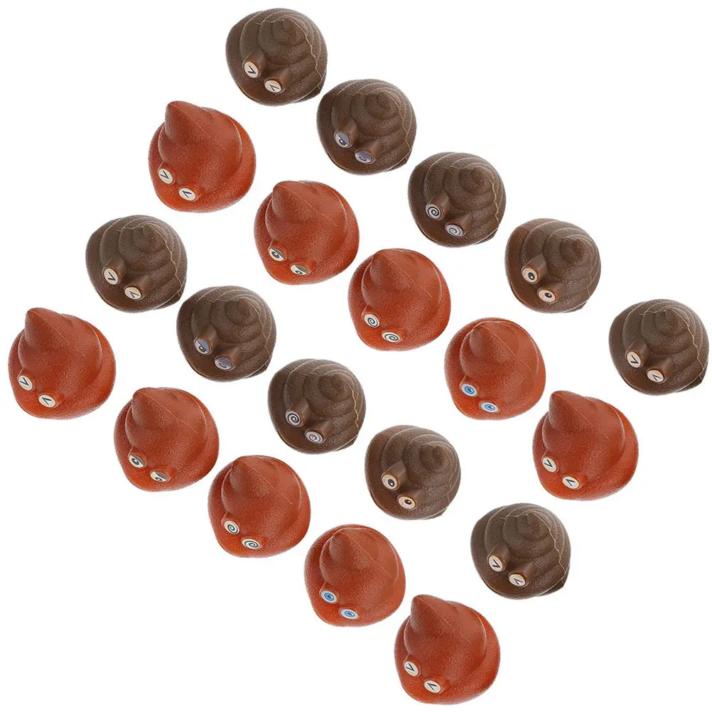 

20 шт. пластиковых муляжей какашек для розыгрышей, очень реалистичный дизайн для приколов над семьей и друзьями на вечеринках, мероприятиях у бассейна, ванной комнате, для шуток