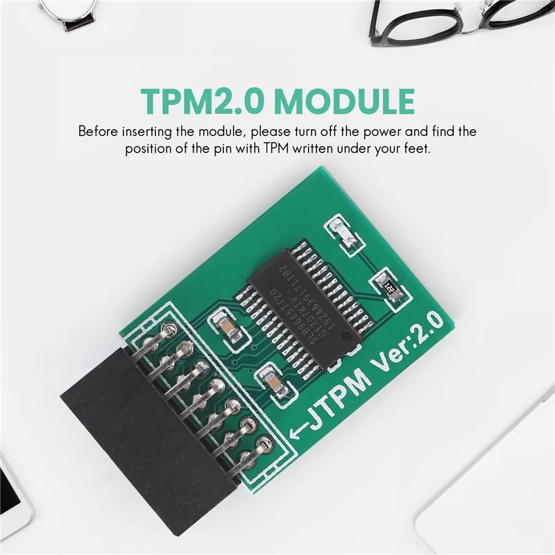 Módulo de seguridad de cifrado L72A-TPM 2,0, tarjeta remota, módulo de LPC-14PIN, LPC de 14 pines para MSI TPM2.0 LPC, módulo de seguridad de 14 pines