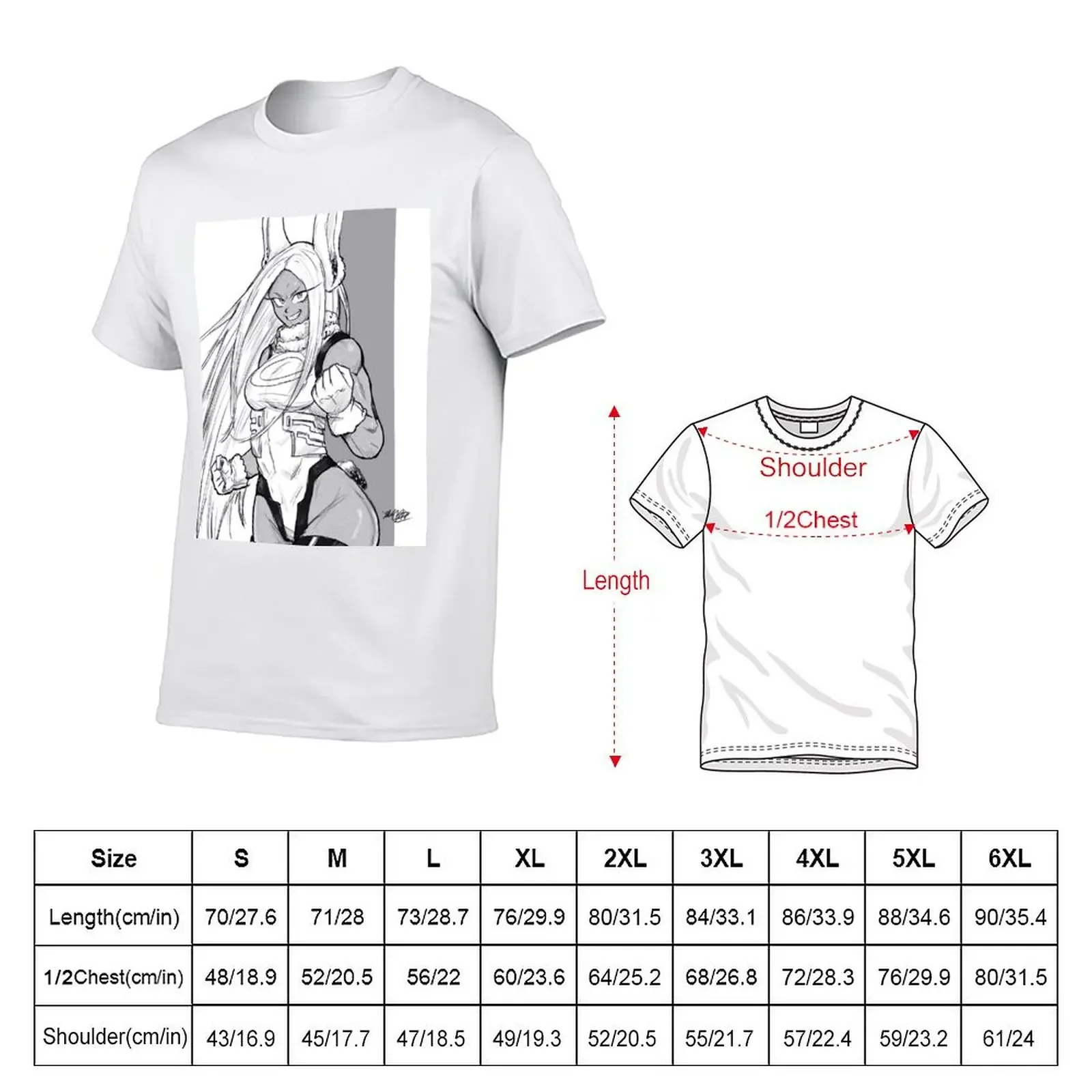 Miruko T-Shirt man clothes heavyweights plus size men clothing