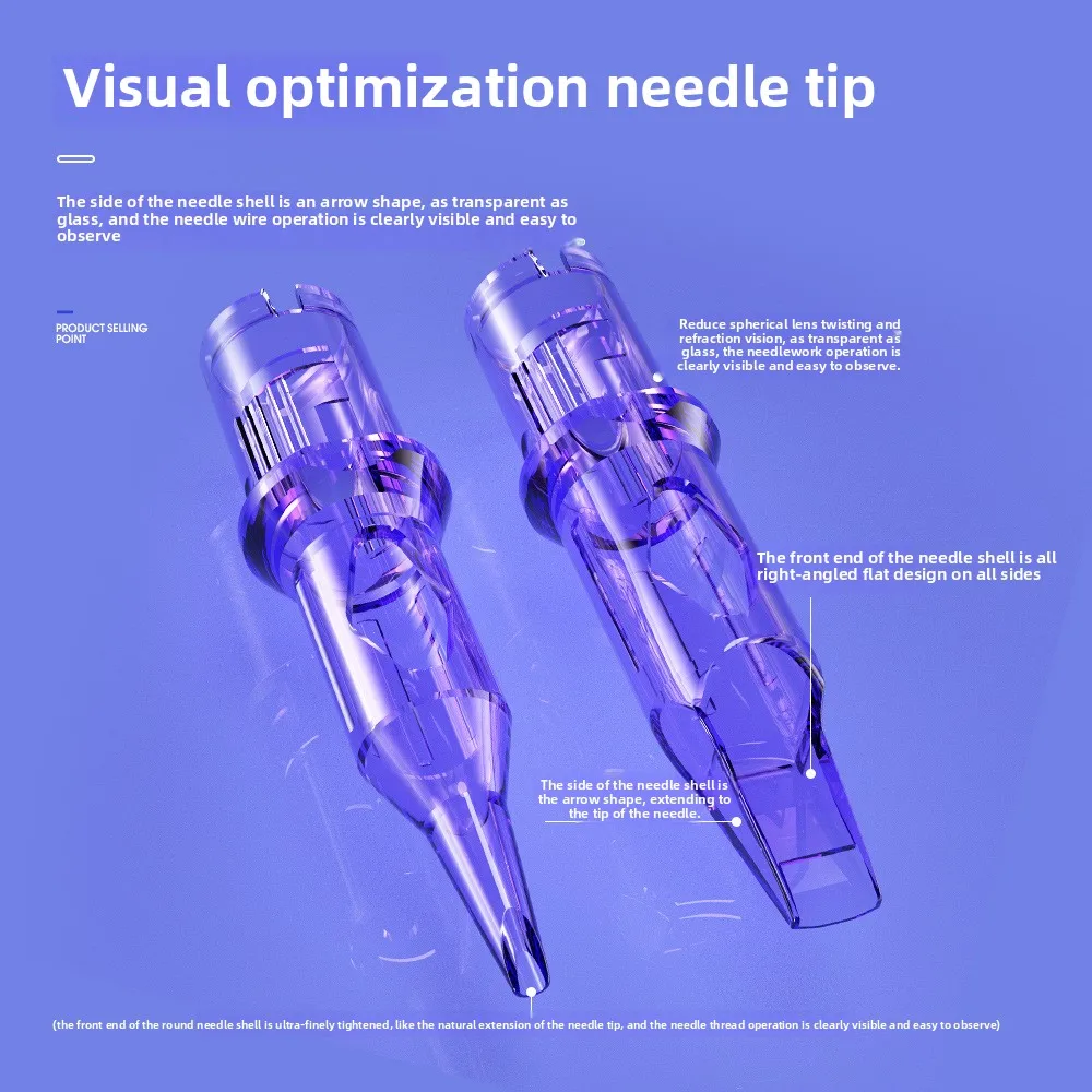 

10PCS Microblading Tattoo Cartridges Needles for Permanent Makeup Tattoo Supplies Professional Cartridge Needle RL Round Liner