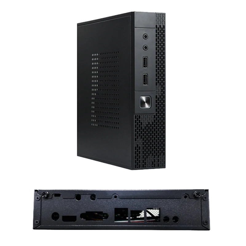 Mini-ITX HTPC For Case Box Chassis Monitoring Server Chassis Industrial Control Computer USB AUDIO Ports Enclosure Replacement