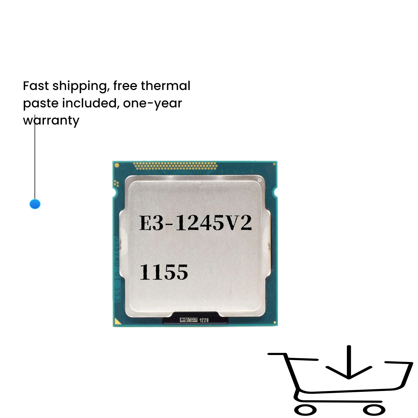 

Xeon E3-1245 V2 E3 1245V2 Четырехъядерный восьмипоточный процессор 3,4 ГГц 8 МБ 77 Вт LGA 1155