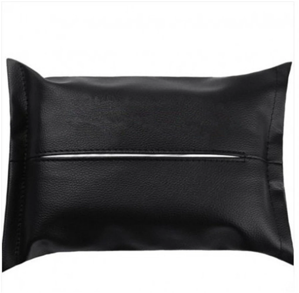 

Car PU Leather Tissue Box Cover Seat Back Hanging Type Car Tissue Box Armrest Box Towel Tissue Storage Case