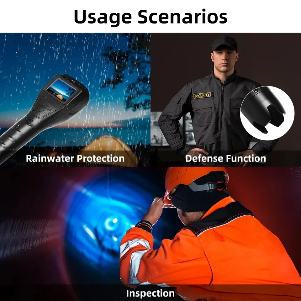 Full HD Viagem Flash Lanterna, Handy Video Camera, Qualidade Atacado