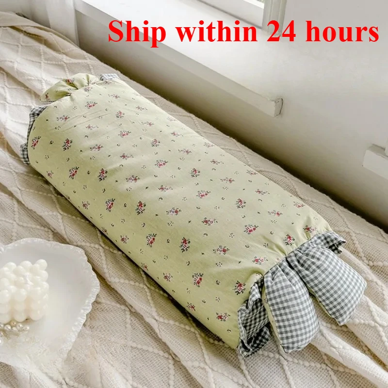 2025 New Flash Sale Print Candy Bunny Buckwheat Pillow 50x17x10cm One Pillow Cylindrical Cartoon Cute