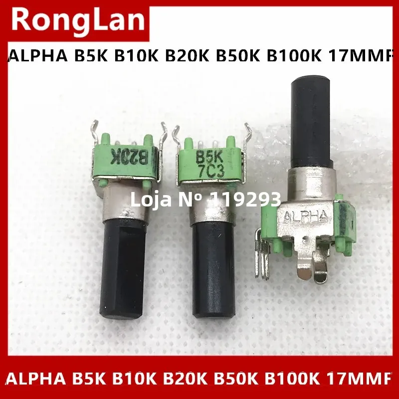 [bella]-original-brand-new-mixer-imported-from-taiwan-alpha-b5k-b10k-b20k-b50k-b100k-potentiometer-r09-handle-length-17mmf-10p