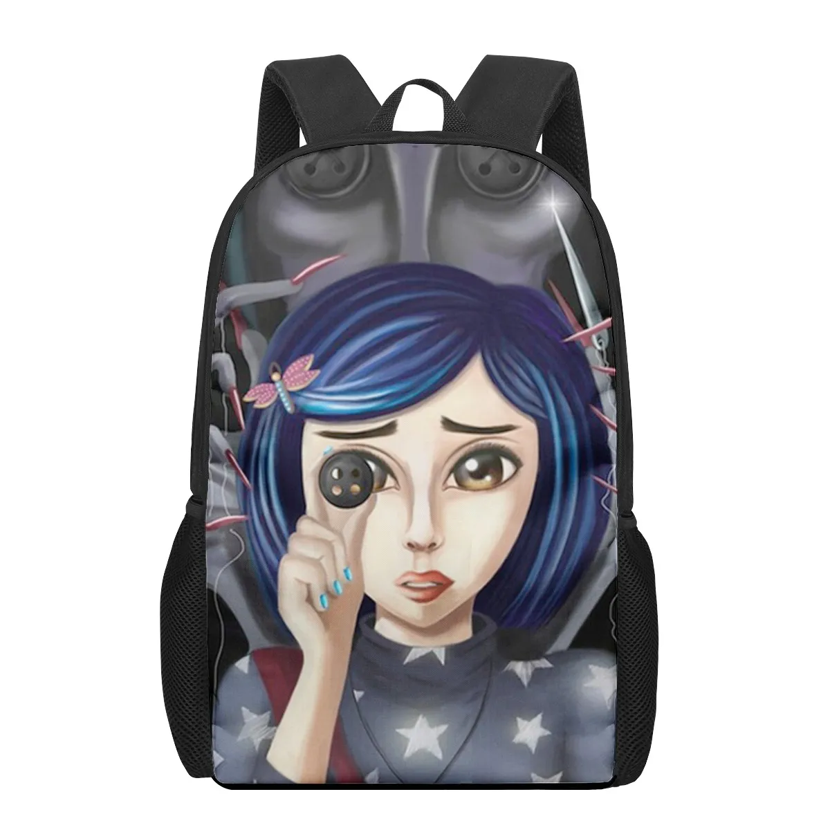 Coraline the Secret Door 3D Pattern School Bag for Children Girls Boys Casual Book Bags Kids Backpack Boys Girls Schoolbags Bagp