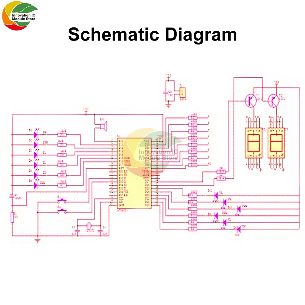 Traffic Light Mini Kit Traffic Light Controller Sequencer for Student and Beginner Level Soldering Kit