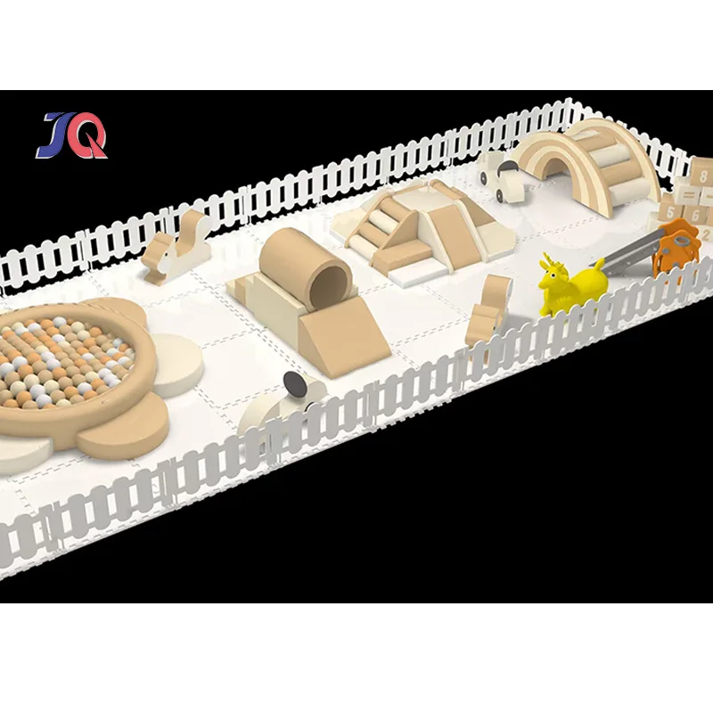 

Customized Beige Baby Soft Play Set Indoor Outdoor Soft Play Building Blocks Indoor Ball Pit Rental Business Equipment