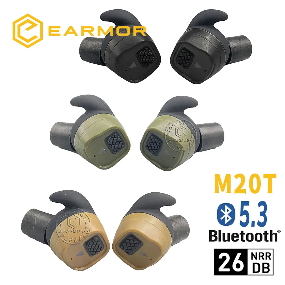 Earmor M20T Bluetooth Electronic Shooting Earbuds Headphones Military Tactical Headphones Noise Reduction Hearing Protection