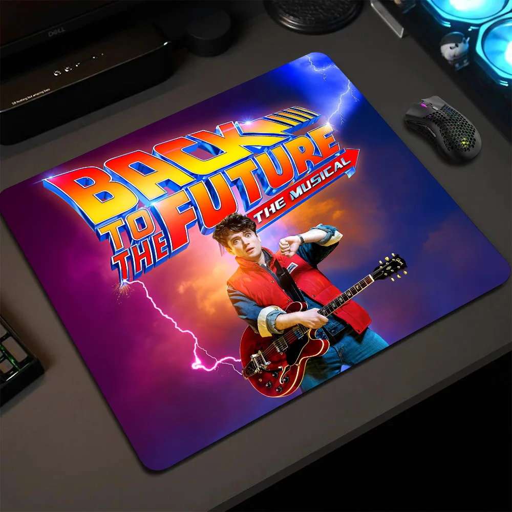 Back To The Future Mousepad Small LockEdge Mouse Pad For Gamers Computer Desk Pad Rectangular Anti-slip Rubber