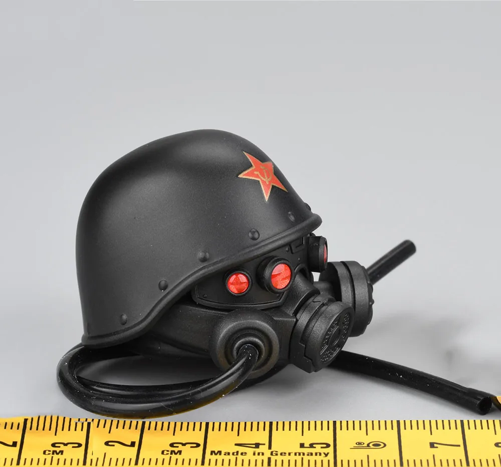 FLAGSET FS 73046 Male Soldier Red Alert Soviet Mobilize Troops Head Sculpt Mask Cap Stand Platform Fit 12