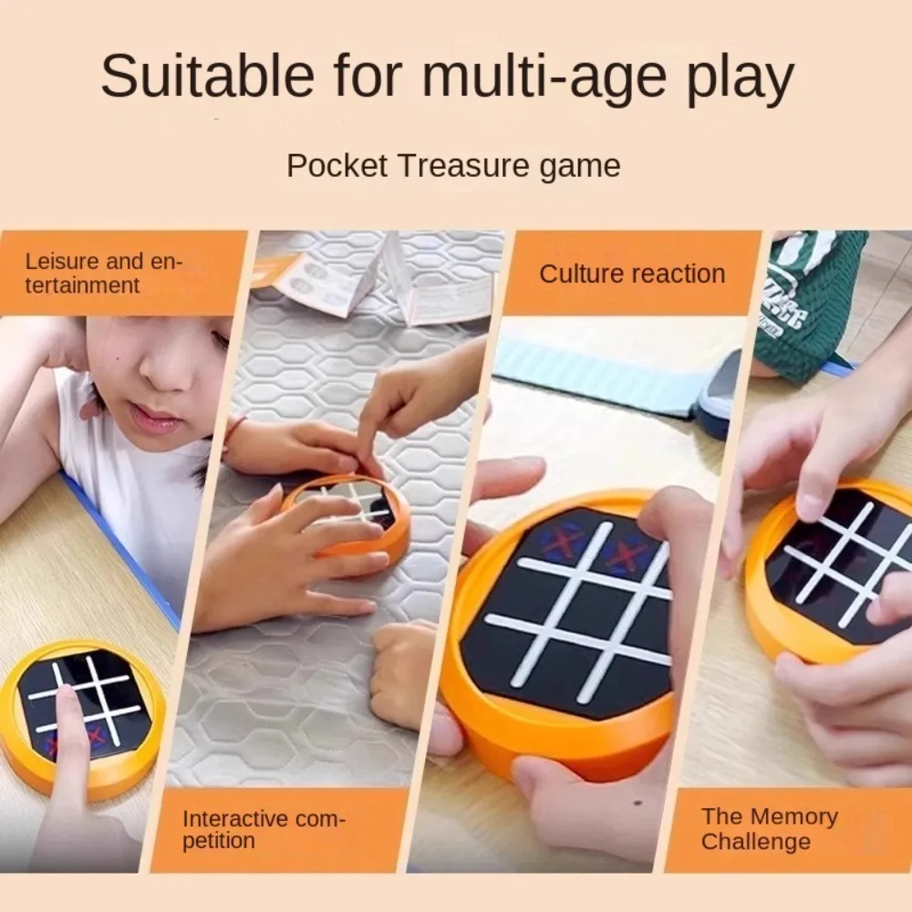 

Забавная игра 4-в-1 Tic Tac Toe, портативная игра с эффектом памяти, портативная игра с болтами, обучающее мышление, стол для упражнений, шахматная игра для семьи