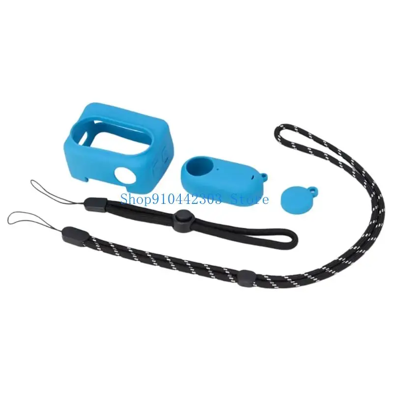 L4MD гибкий чехол для камеры с противоскользящим ремешком и защитной крышкой для объектива, точный для 360 GO3 приключенческой