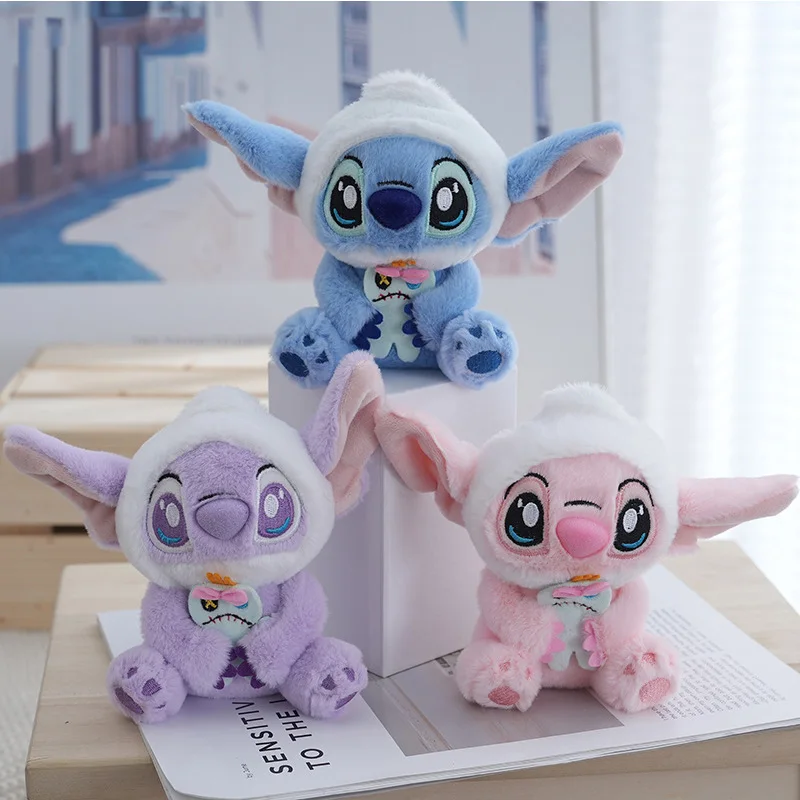 

13cm Disney Stitch Keychain Plush Toy Backpack Pendant Decoration Girl Toy Soft And Comfortable Stuffed Doll Boys Birthday Gifts