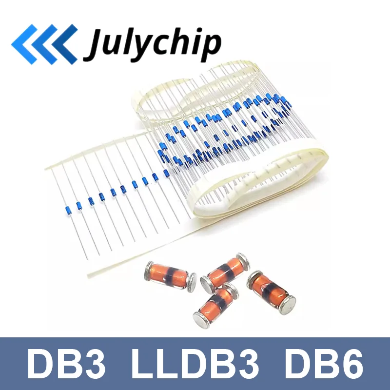 Diac diodos gatilho, DO-35, DB3, DB4, DB6, DB-3, DB-4, DB-6, 50pcs