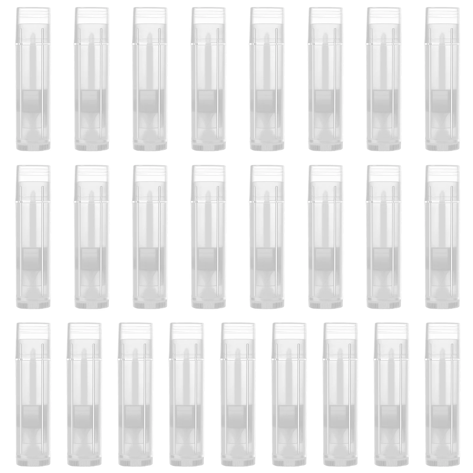 25 Pcs Containers Empty Tube Lip Gloss Tubes Holder Tint Balm Lipstick Lipgloss