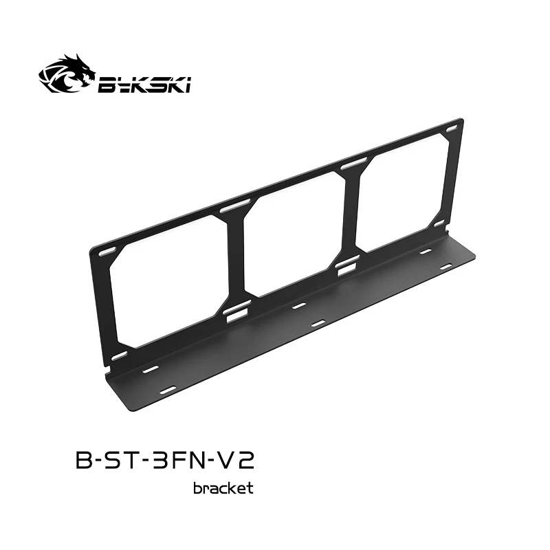 Bykski Water Cooling Radiator Metal Flat bracket / Size 120mm / use for 12cm-24cm-36cm Fan Radiator Bracket B-ST-3FN-V2