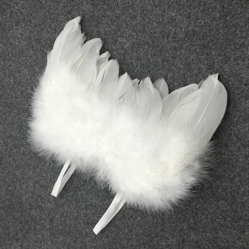 

Newborn Baby Feather Handmade Feathers Dress Up Jewelry Wing Lovely Style Kids Photographed Props Children Accessorie