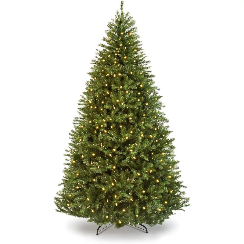 

7.5ft Pre-Lit Hinged Douglas Full Fir Artificial Christmas Tree Holiday Decoration w/ 2,254 Branch Tips, 700 Warm White Lights