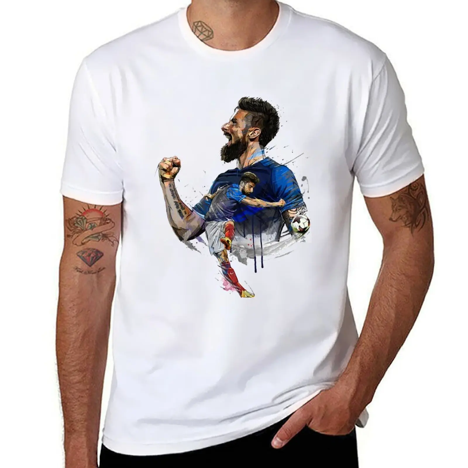 

Olivier Giroud - French Soccer team T-Shirt g man t shirts for men anime t shirts oversize T-Shirt