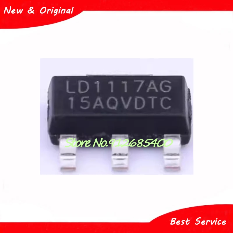 10 Pcs/Lot LD1117AG-15-AA3-A-R LD1117AG SOT-223 New and Original In Stock
