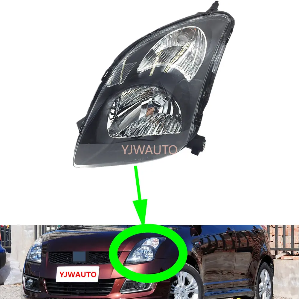 Headlights For Suzuki Swift 2005-2013 Headlamp Assembly Car Lights Replacement Auto Whole Car Light