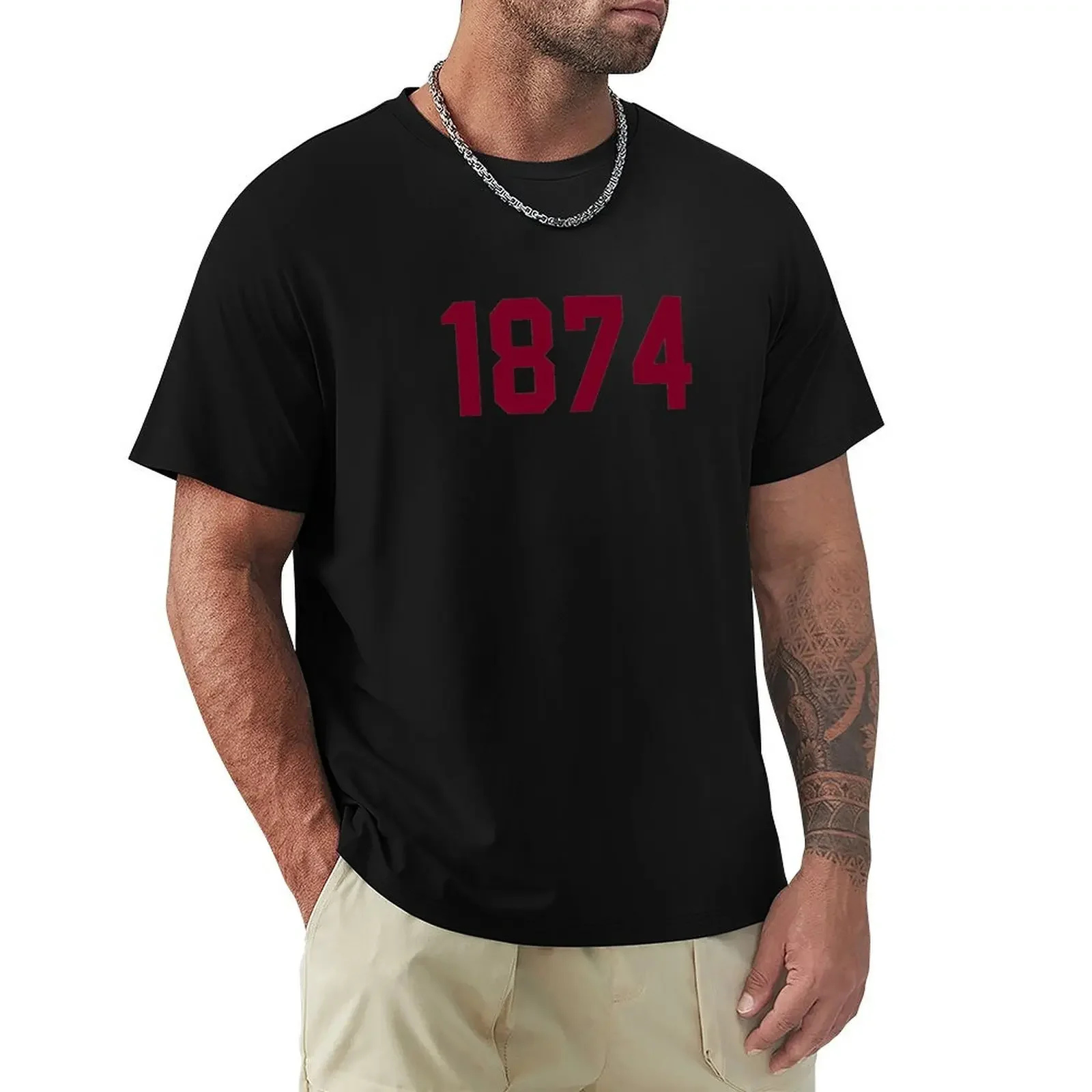 1874 Villa Maroon alt T-Shirt essential t shirt kawaii clothes plain plain black t shirts men