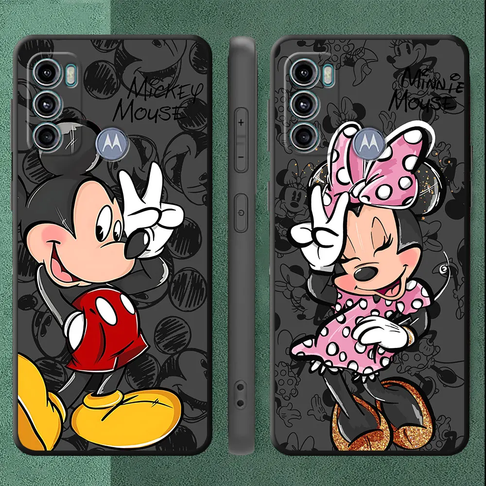 Disney Mickey Minnie Mouse Case for Motorola Moto Edge 20 Pro G200 5G G9 Plus Edge 40 Pro Edge 30 Neo One Fusion Plus Cover