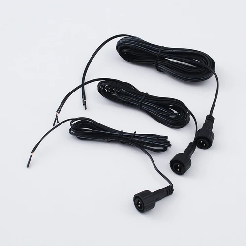 Imagen 2 del producto Conector Led macho IP67, Cable negro de 1,2 M y 2 pines, Cable impermeable para Panel Solar, 1/2/5/10/20/30 Uds., Cable de extensión de 3M
