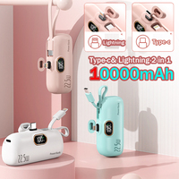 New Mini Power Bank 10000mAh Fast Charging PowerBank Portable Charger for IPhone 16 15 14 Samsung  Xiaomi External Spare Battery