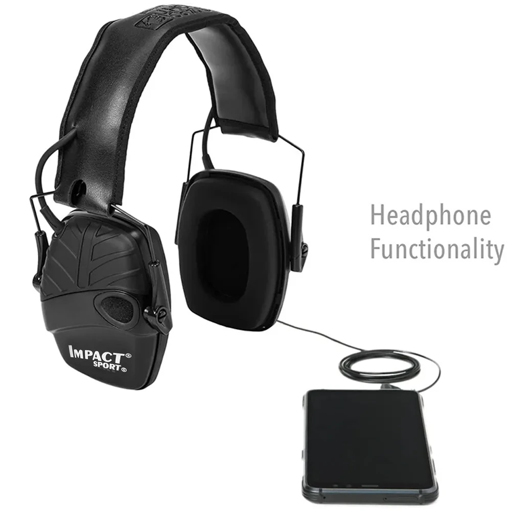 Electronic Shooting Earmuffs Tactical Impact Sound Amplification Headset Ear Protection Anti-noise Ear Muff Outdoor Sports 1pc