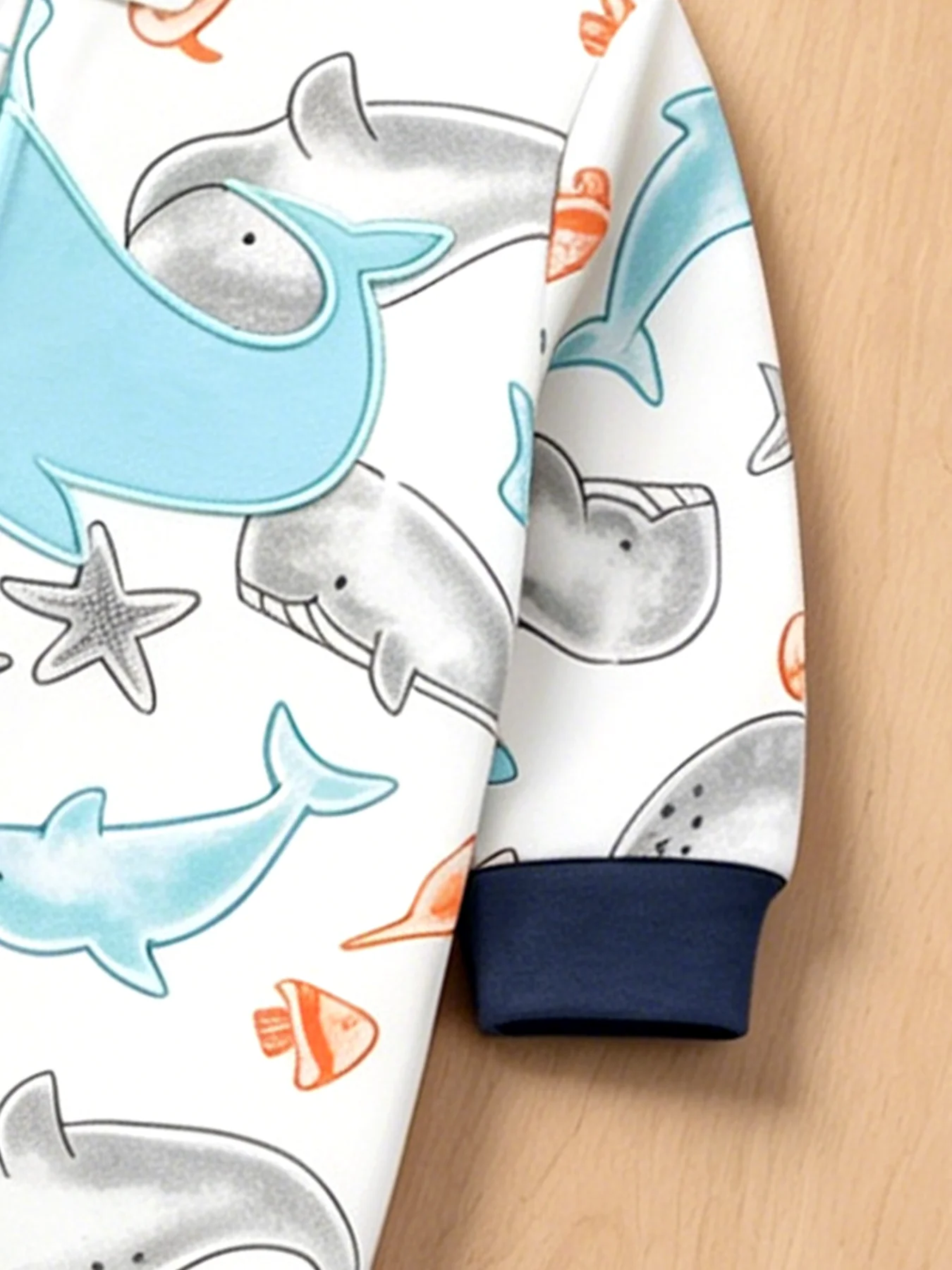 2-teiliges Strampler-Set für Jungen im Alter von 0–12 Monaten: Krabbelanzug mit Cartoon-Print und Doppelreißverschluss – praktische Strampler für Neugeborene für den Heimgebrauch – Detail 7