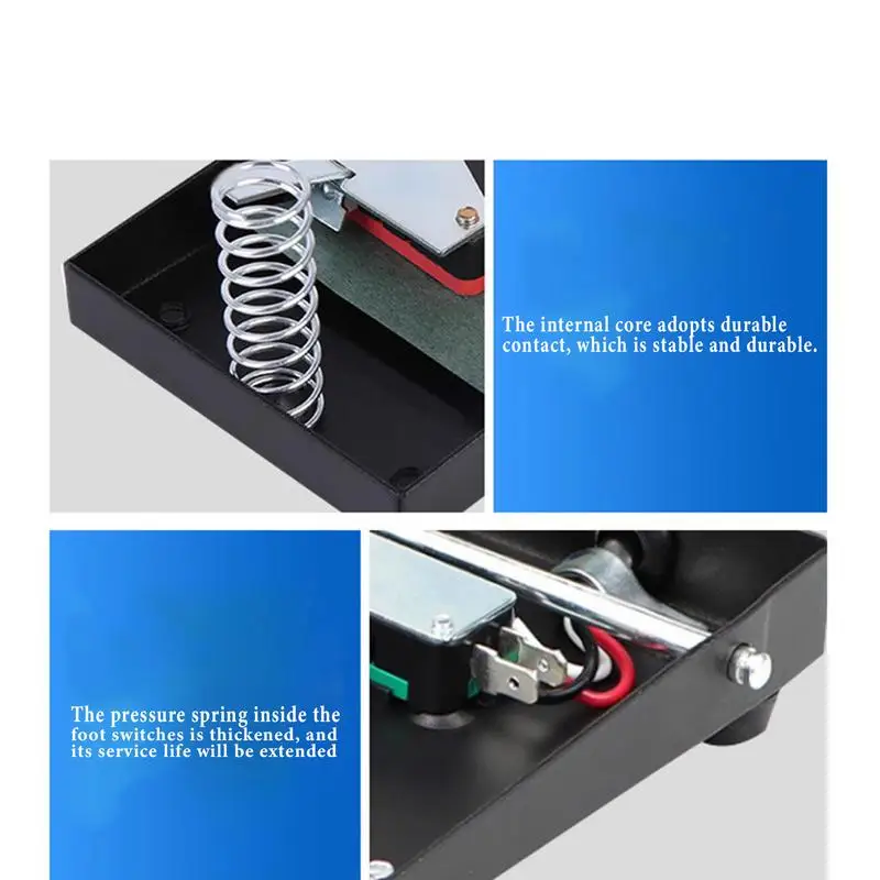 القدم تعمل دواسة تحكم زر القدم مع سلك عدم الانزلاق RV دواسة كهربائية زر تمديد الحبل جهد ل #5