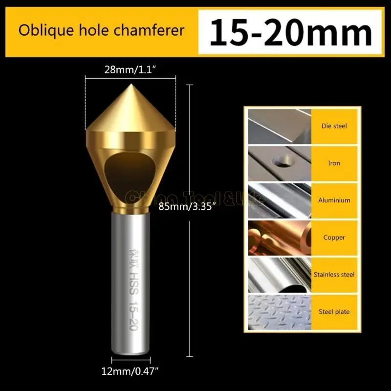 57QF 1PC M35 COBALT COBALTINK Deburring Chamfer Drill