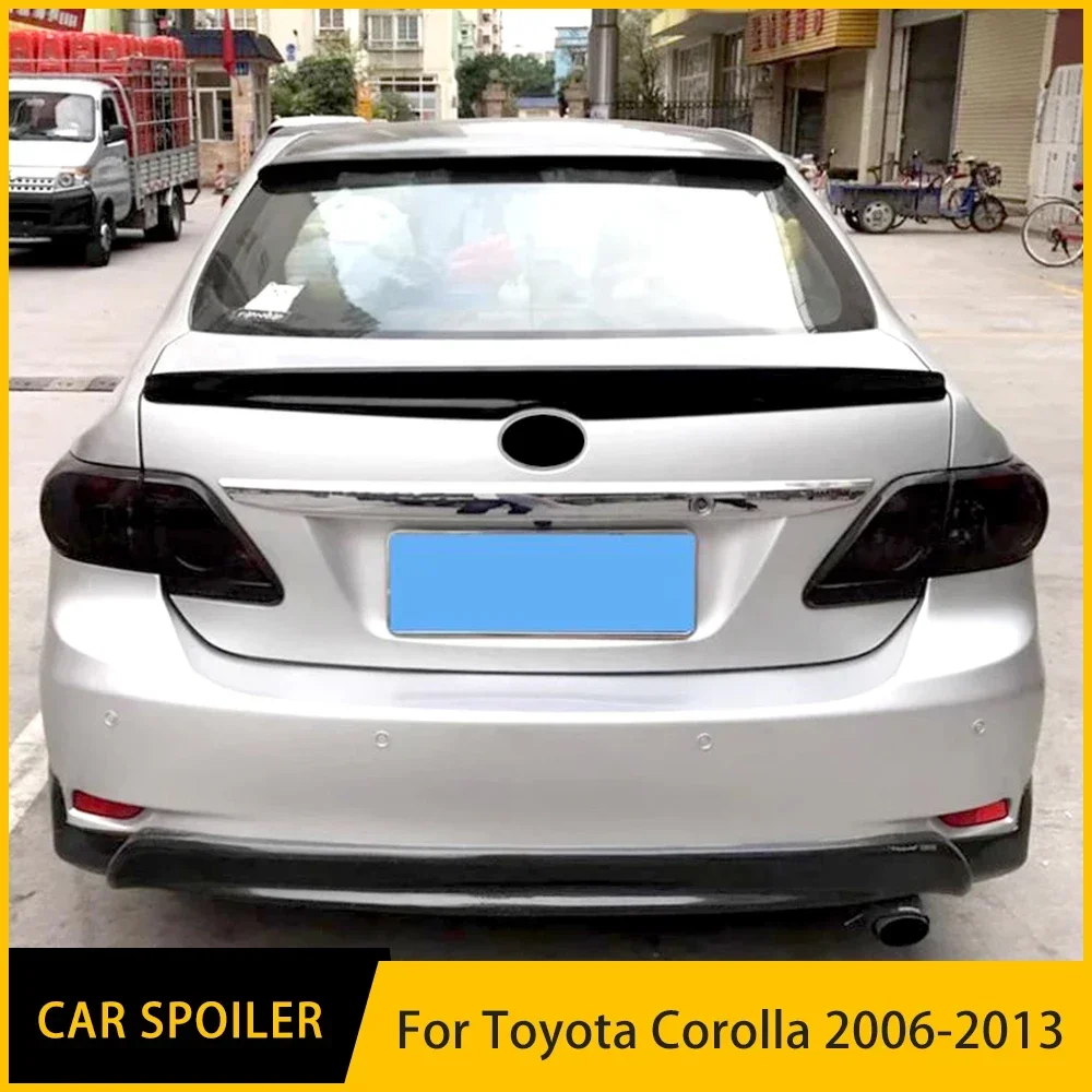 

For Toyota Corolla Car Tail 2006 2007 2008 2009 2010 2011 2012 2013 ABS Material Primer Color Rear Window Roof Spoiler Wing