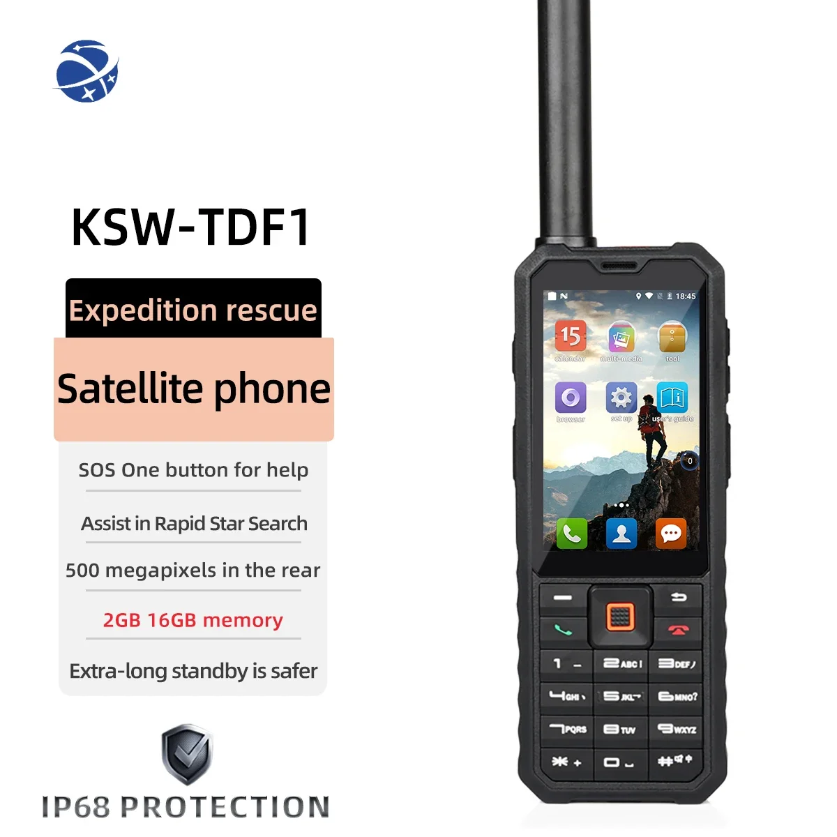 

Yun Yi Network Analog GLONASS GALILEO Tiantong Satellite Phone SOS Beidou GPS 4G Walkie Talkie For Outdoor Exploration Rescue